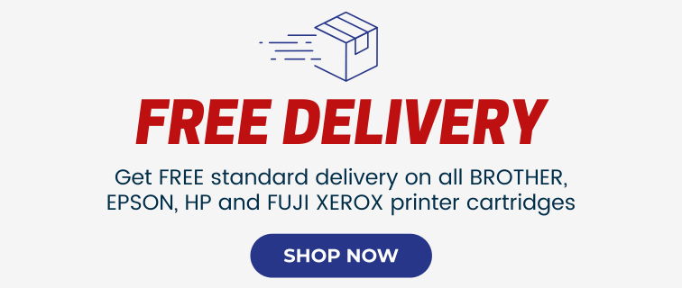 Free delivery on all Brother, Epson, HP and Xerox cartridges
