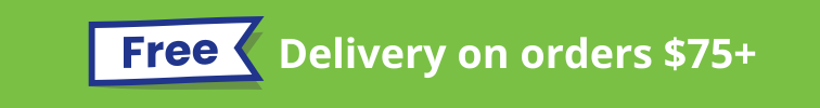 Free delivery on all orders over $75