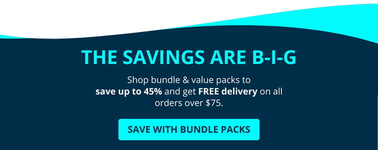 Save up to 30% on bundle packs