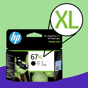 XL cartridges have more ink