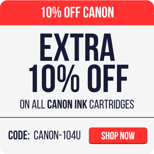 10% off Canon ink cartridges